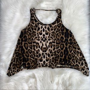 Charlotte Russe Cheetah Print Top